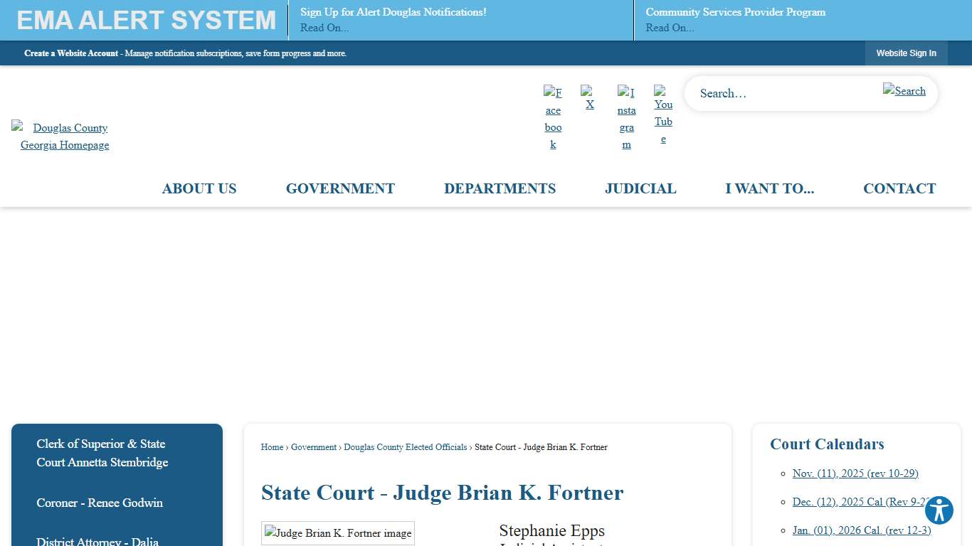 State Court - Judge Brian K. Fortner Douglas County, GA
